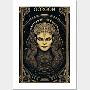 Gorgon Tarot Card Vintage Artwork Posters and Art